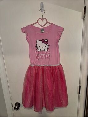 Hello Kitty Pink Glitter Tulle Party Dress